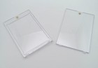 One  1  Used Clear Magnetic Trading Card Display Case  empty  Read Description