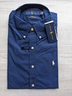 Nwt Ralph Lauren Long Sleeve Slim Fit Button Down Oxford Shirt  Polo Pony navy s