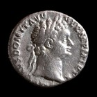 Domitian Ar Denarius 90-91 Ad Rome Minerva Ancient Roman Silver Coin