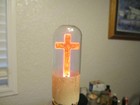 Aerolux Light Bulb Vintage Cross Neon
