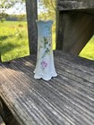 Antique Vintage Signed Hand Painted Floral Gold Leaf Sugar Shaker Hat Pin Holder