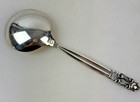 Georg Jensen Sterling Acorn 6 3 8  Cream Soup Spoons - No Monograms