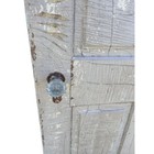 Antique 4 Panel Solid Wood Door Architectural Salvage 80 h X 32 1 4 w White