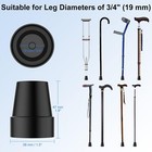 Supregear Walking Cane Tips  4-pack   3 4 Inch Heavy Duty Rubber Replacement    