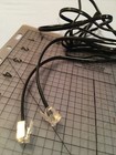 6 Foot Telephone Cord Line  Black With 2 Male Jacks W clip-in Connector - New 