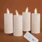 4pcs Luminara Flameless Battery Operated Votive Candles Ivory Candles 1 5 x4 25 