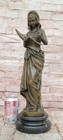 Hot Cast Bronze Lady Fortuna Greek Goddess Of Fortune Figurine Sculpture Art Nr