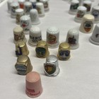 Lot Of 100 Thimbles W display Shelf