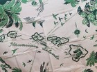 Vintage Hawaiian Islands Map Tablecloth 35   30 