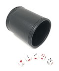 Thy Collectibles Dice Cup With 5 Dices  Pu Leather Professional Dice Shaker Cup