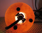 Vintage Himalayan Rock Salt Lamp  Cone-shaped  Rich Amber Orange Glow  7  Tall