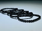 Black Spinel Stretch Bracelet Faceted 5mm Aaa Quality Natural Healing Stone