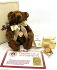Steiff Mr Chocolate Teddy Bear 1997 Le Id Button Tags 25cm 10in Cert Pin Box Vtg