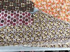 Vintage Flower Sack Fabric Clothes Hanger  Dust Cover    set Of 7