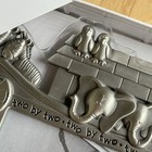 New In Box Silver Tone Noah   s Ark Picture Frame Baby Gift Sealed Christian Gift