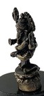 Bronze Ganesha Statue Hindu God Elephant Deity Dancing Figure India Small 4 5cm