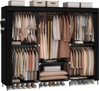 83  Closet Wardrobe  Portable Closet For Bedroom  Freestanding Clothes Rack W   
