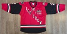 Ahl Lake Erie Monsters Cleveland - Ice Crew Mullet Brother Red Jersey Authentic