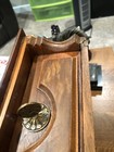 Antique Walnut  And Burl Jewelry Box Drawer- As Is Eastlake Safety Key
