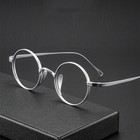 Japanses Titanium Reading Glasses Men Women Readers Retro Round Eyeglass Frames