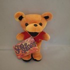 Grateful Dead Dancing Bean Bear Sunshine Nwt Liquid Blue Vintage Plush 7  Beanie