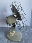 1950s Super Lectric Oscillating Desk Fan Quiet Running Brass Cage Tested Works