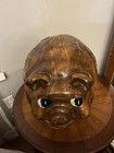 Rare Large Oversized Vintage Piggy Bank A-z Co  1977 Brown Ceramic