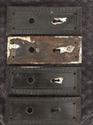 Set Of 4 Antique Ornate Metal Door Plate Backplate Salvage Decorative Hardware