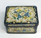 Vintage Daher Floral Tin Container Made In England