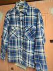 Vintage Sears Sportswear Quilt Lined Flannel Shirt Jacket Plaid Size Medium 