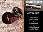 Jewelry Necklace Raw Gemstone Spirit Guide Pendant Uncut Stone Rare Magic Amulet