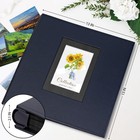Photo Album 4x6 600 Photos Large Capacity Leather Cover Picture Storage Blue