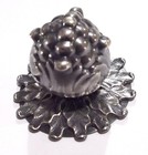 Vintage Antique Tiffany   Co  Decorative Silverplate Berry Finial Paperweight