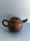 Chinese Yixing Zisha Teapot     Dragon Spout   Cloud Motifs    seal Mark Signed