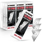 100-pack-utility-knife-blades  Sk5 Steel Box Cutter Blades  Standard Utility Bla