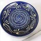 Vintage Spanish Grater Zester Ceramic Plate Hand Painted Made In Spain Signed 5 