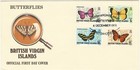 Butterflies Topical  Complete Sets On 6 1978-1982 Fdc s  Virgin Is   Zambia Etc 