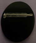 Vintage Lee Sands Lucite Resin Inlaid Mother-of-pearl   Abalone Lady W hat