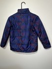 Swiss Tech Unisex Kids Geometric Puffer Jacket Blue red Full Zip Size 8 Ski