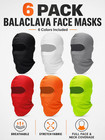 6 Pcs Ski Balaclava Men Full Face Cover Mask