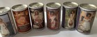Tennent s Lager 6 Pull Tab Beer Cans  empty  Bottom Opened