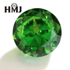 Green Round Cut Brilliant Loose Cubic Zirconia Aaaaa Cz Stone Gemstone Jewelry