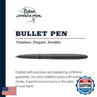 Fisher Space Pen Bullet Pen  Ballpoint  Tungsten  Cerakote Finish  Black Ink