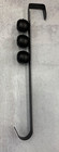 15  Black Wreath Hanger With 3 Decorative Jingle Bells Over The Door  Christmas