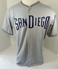 2011 San Diego Padres Mark Merila  71 Game Used Signed Grey Jersey Sdp1250