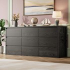 9 Drawer Dresser Large Modern Storage Cabinet For Bedroom  Wood Chest Of Drawers