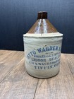 Otto Wagner   Bro Liquor Dealers Tiffin Ohio Stoneware Jug