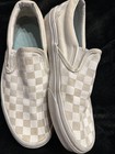 Vans Skateboard Shoes On Grey And White Pattern