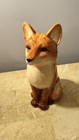 Cute Vintage Fall Thanksgiving Fox Vase Pot Ceramic Figurine Planter Home Decor