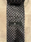 Valerio Garati Men s Geometric Pattern Silk Necktie Black Blue Pink